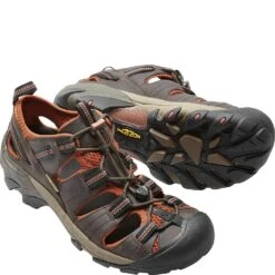 KEEN Men's Arroyo II Casual Sandals - Black Olive/Bombay Brown -Zappos KE1008419 2