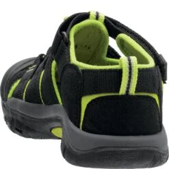 KEEN Little Kid's Newport H2 Sandals - Black/Lime Green -Zappos KE1009942 3