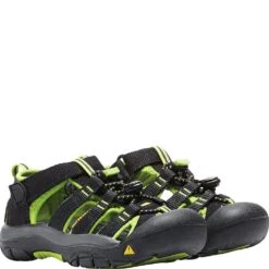 KEEN Little Kid's Newport H2 Sandals - Black/Lime Green -Zappos KE1009942 5