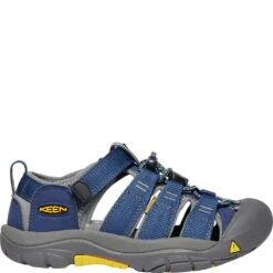 KEEN Big Kids Newport H2 Sandals - Blue Depths/Gargoyle -Zappos KE1009962 2