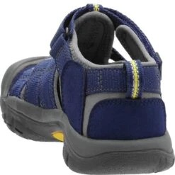 KEEN Big Kids Newport H2 Sandals - Blue Depths/Gargoyle -Zappos KE1009962 3