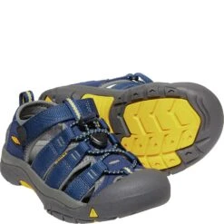 KEEN Big Kids Newport H2 Sandals - Blue Depths/Gargoyle -Zappos KE1009962 4