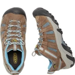 KEEN Women's Voyageur Hiking Shoes - Brindle/Alaskan Blue -Zappos KE1011523 2