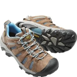 KEEN Women's Voyageur Hiking Shoes - Brindle/Alaskan Blue -Zappos KE1011523 3