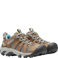 KEEN Women's Voyageur Hiking Shoes - Brindle/Alaskan Blue -Zappos KE1011523 4