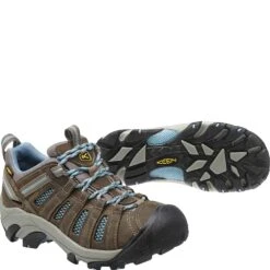 KEEN Women's Voyageur Hiking Shoes - Brindle/Alaskan Blue -Zappos KE1011523 5