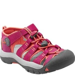 KEEN Big Kids Newport H2 Sandals - Very Berry/Fusion Coral