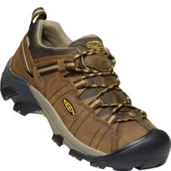 KEEN Men's Targhee II Wide Hiking Shoes - Cascade Brown/Yellow -Zappos KE1015704 3