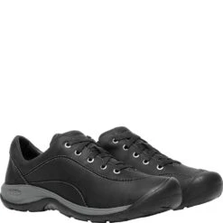 KEEN Women's Presidio II Casual Shoes - Black/Steel Grey -Zappos KE1018314 2