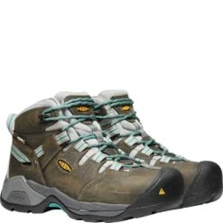 KEEN Utility Women's Detroit XT Safety Shoes - Gargoyle/Lake Blue -Zappos KE1020090 2