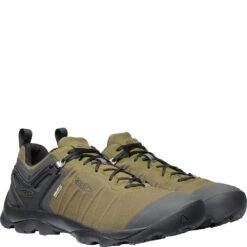 KEEN Men's Venture WP Hiking Shoes - Dark Olive/Raven -Zappos KE1021169 2