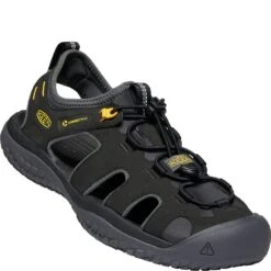 KEEN Men's SOLR Sandals - Black/Gold -Zappos KE1022246 5
