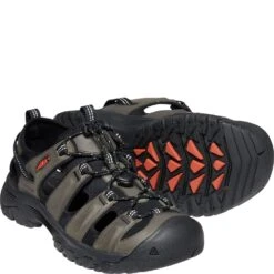 KEEN Men's Targhee III Sandals - Grey/Black -Zappos KE1022428 2