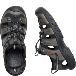 KEEN Men's Targhee III Sandals - Grey/Black -Zappos KE1022428 3