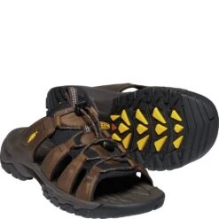 KEEN Men's Targhee III Slide Sandals - Bison/Mulch -Zappos KE1022599 2