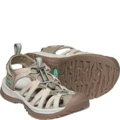 KEEN Women's Whisper Sandals - Taupe/Coral -Zappos KE1022810 2