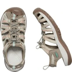 KEEN Women's Whisper Sandals - Taupe/Coral -Zappos KE1022810 3