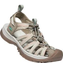 KEEN Women's Whisper Sandals - Taupe/Coral -Zappos KE1022810 4
