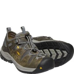 KEEN Utility Men's Atlanta Cool II ESD Safety Shoes - Gargoyle/Midnight -Zappos KE1023217 3