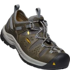 KEEN Utility Men's Atlanta Cool II ESD Safety Shoes - Gargoyle/Midnight -Zappos KE1023217 6