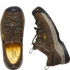 KEEN Utility Men's Atlanta Cool II ESD Work Shoes - Cascade Brown/Forest -Zappos KE1023218 4