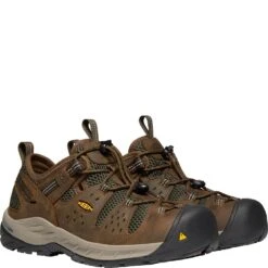 KEEN Utility Men's Atlanta Cool II ESD Work Shoes - Cascade Brown/Forest -Zappos KE1023218 5
