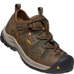 KEEN Utility Men's Atlanta Cool II ESD Work Shoes - Cascade Brown/Forest -Zappos KE1023218 6
