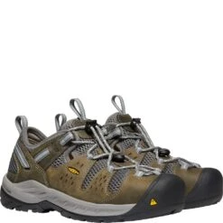 KEEN Utility Women's Atlanta Cool II ESD Safety Shoes - Gargoyle/Blue Fo -Zappos KE1023220 5