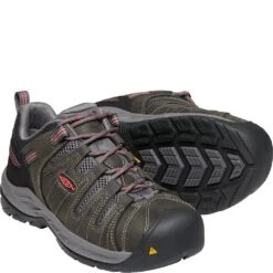 KEEN Utility Women's Flint II Safety Shoes - Magnet/Rose -Zappos KE1023232 3