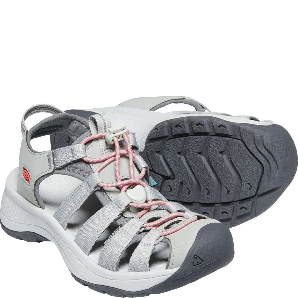 KEEN Women's Astoria West Sandals - Grey/Coral 4 KEEN Women's Astoria West Sandals - Grey/Coral - Image 4