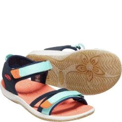 KEEN Big Kids' Verano Sandals - Black Iris/Blue Tint -Zappos KE1024830 2