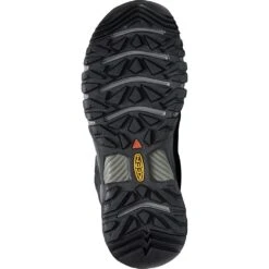 KEEN Men's Ridge Flex WP Hiking Shoes - Black/Magnet