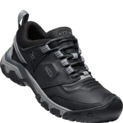 KEEN Men's Ridge Flex WP Hiking Shoes - Black/Magnet -Zappos KE1024916 3