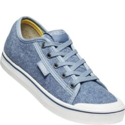 KEEN Women's Elsa Lite Felt Sneakers - Blue Felt/Vapor -Zappos KE1025423 5