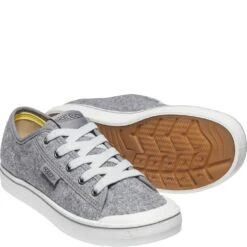 KEEN Women's Elsa Lite Felt Sneakers - Grey Felt/Raven -Zappos KE1025424 3