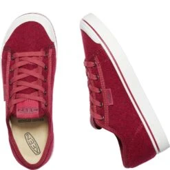KEEN Women's Elsa Lite Felt Sneakers - Red Felt/Vapor -Zappos KE1025425 2