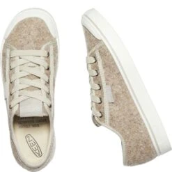 KEEN Women's Elsa Lite Felt Sneakers - Taupe Felt/Silver Birch -Zappos KE1025426 2