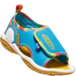 KEEN Toddlers Knotch River Open-Toe Sandals - Tie Dye/Vivid Blue -Zappos KE1025663 2