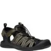 KEEN Men's Drift Creek H2 Sandals - Dark Olive/Black